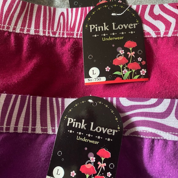 Victoria’s Pink Lover L Bikini Panties Set of 3 - Picture 3 of 3